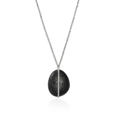 John Hardy Ac X Jh Pendant Necklace, Sterling Silver, Temple Stone, Diamonds