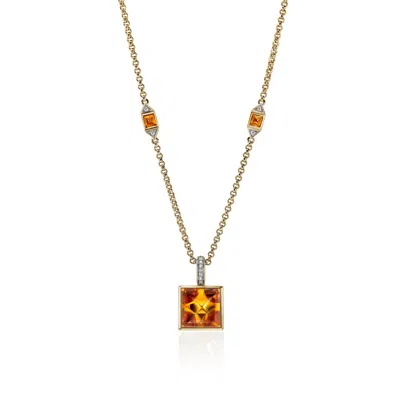 John Hardy Artisan Series Icon Stud Pendant Necklace In Gold