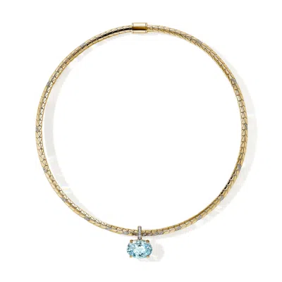 John Hardy Artisan Series Naga Flex Choker With Pendant In Gold