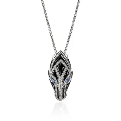 John Hardy Artisan Series Naga Pendant Necklace In Silver