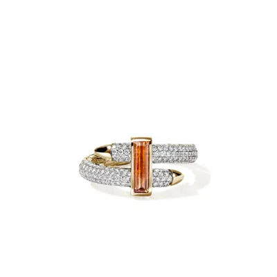 John Hardy Artisan Series Spear Ring In White Diamond
