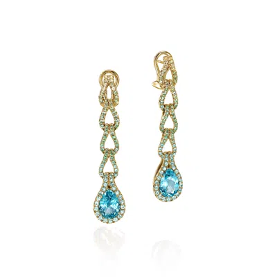 John Hardy Artisan Series Surf Drop Earrings In Gold