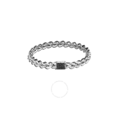 John Hardy Asli Classic Chain Black Sapphire Sterling Silver Link Bracelet - Bbs903714blsxm In Metallic