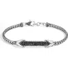 John Hardy Asli Classic Chain Pavé Station Bracelet In Black