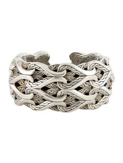 Pre-owned John Hardy Asli Kick Cuff Bracelet, 6.25" In Multicolor