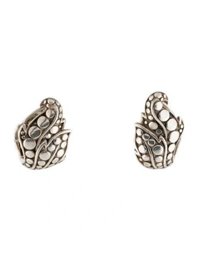 Pre-owned John Hardy Ayu Dot Leaf Earclip Earrings In Multi