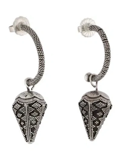Pre-owned John Hardy Bali Drop Earrings In Multi