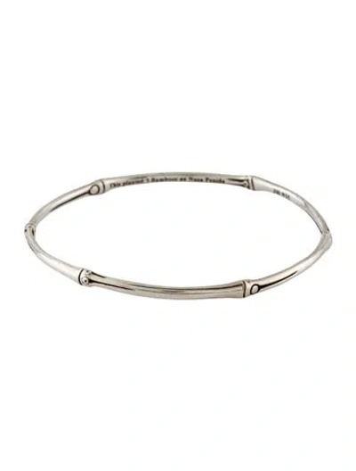 Pre-owned John Hardy Bamboo Bangle Bracelet, 7.5" In Multi