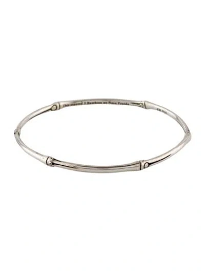 Pre-owned John Hardy Bamboo Bangle Bracelet, 7.5" In Multi