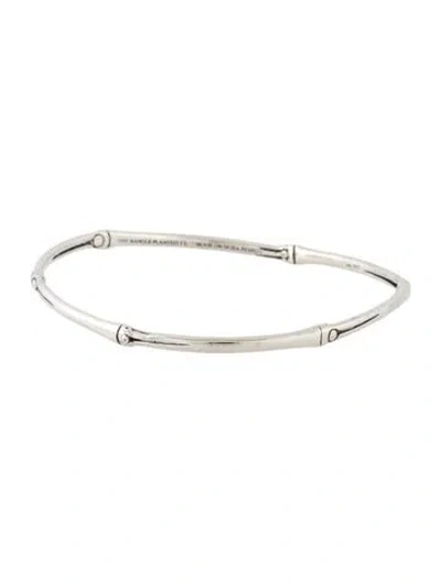 Pre-owned John Hardy Bamboo Bangle Bracelet, 7.5" In Multicolor