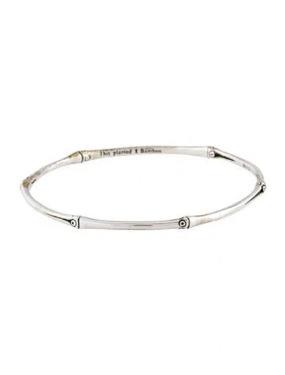 Pre-owned John Hardy Bamboo Bangle Bracelet, 8" In Multicolor