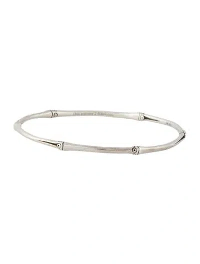 Pre-owned John Hardy Bamboo Bangle Bracelet, 8" In Multicolor