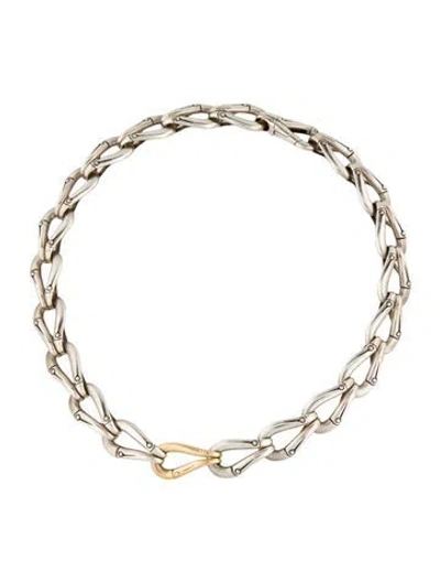 Pre-owned John Hardy Bamboo Chain Necklace, 18" In Multi