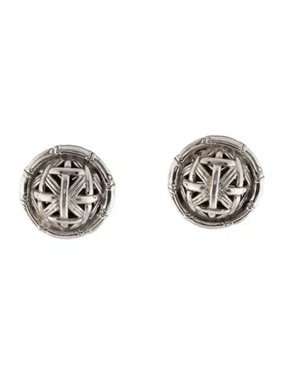 Pre-owned John Hardy Bamboo Clip-on Earrings In Multi