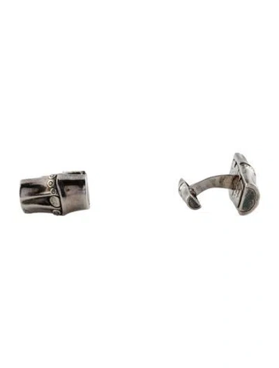 Pre-owned John Hardy Bamboo Cufflinks In Multi