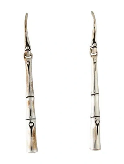 Pre-owned John Hardy Bamboo Drop Earrings In Multicolor