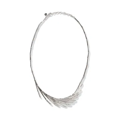 John Hardy Bamboo Fan Necklace In Sterling Silver