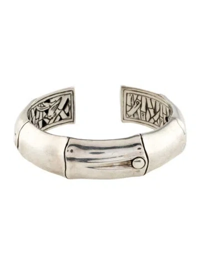 Pre-owned John Hardy Bamboo Kick Cuff Bracelet, 6.25" In Multicolor