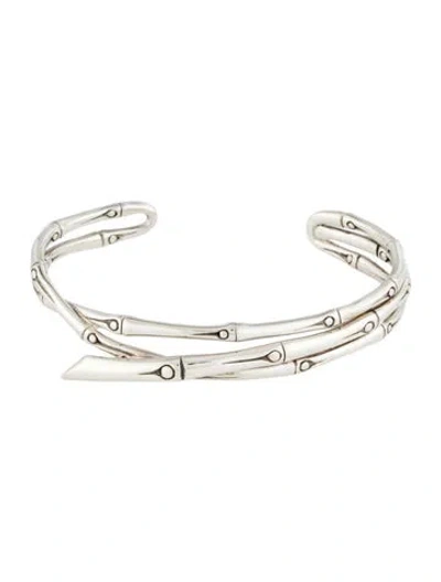 Pre-owned John Hardy Bamboo Narrow Cuff Bracelet, 5.75" In Multi