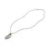 John Hardy Bamboo Amplified Pendant Necklace In White Diamond
