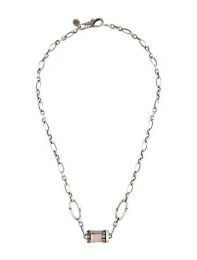 Pre-owned John Hardy Bamboo Sautoir Station Link Necklace, 18" In Multicolor