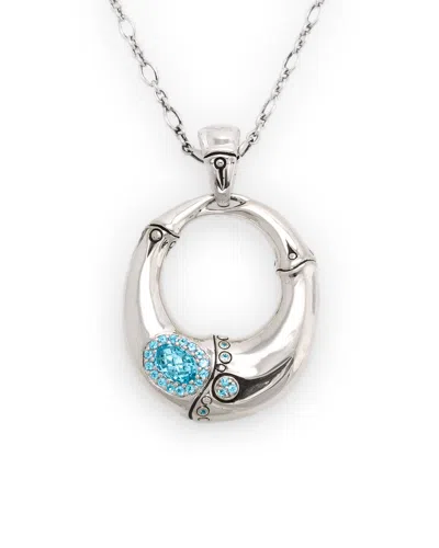 John Hardy Bamboo Silver 3.46 Cttw. Topaz Pendant In Nocolor