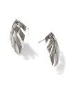 John Hardy Sterling Silver Bamboo Weave Style Drop Earrings