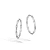 John Hardy Bamboo Medium Hoop Earrings | Sterling Silver In Silver-tone