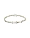 John Hardy Bamboo Silver Station Bracelet In Silver
