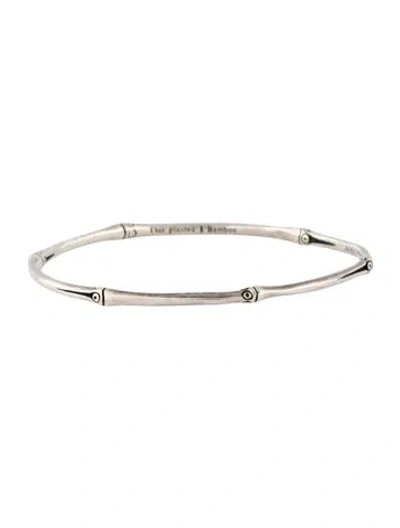 Pre-owned John Hardy Bamboo Slim Bangle Bracelet, 8" In Multicolor