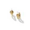 John Hardy Bamboo Small J Hoop Earring In Yellow Gold