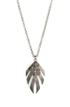 John Hardy Bamboo Woven Pendant Necklace In Silver