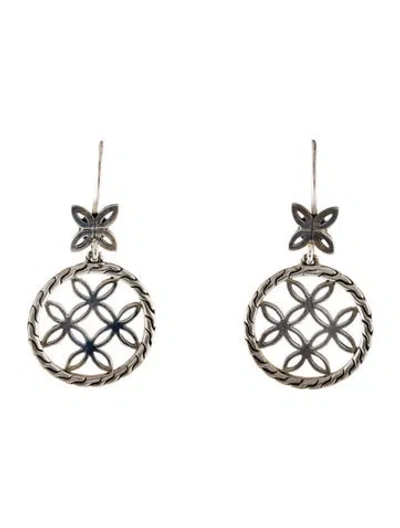 Pre-owned John Hardy Batu Kawung Drop Earrings In Multi