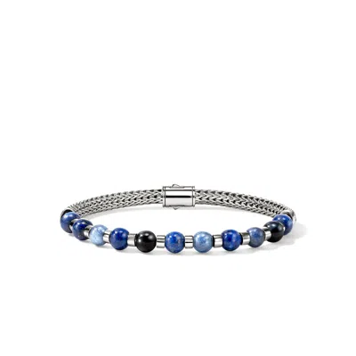 John Hardy Beaded Bracelet, Sterling Silver, Hardstones In Metallic