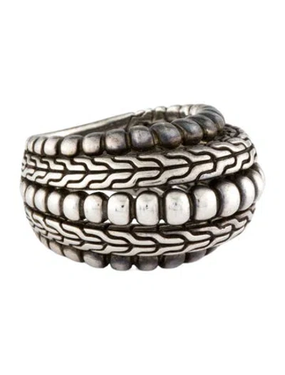 Pre-owned John Hardy Bedeg Dome Ring In Multi