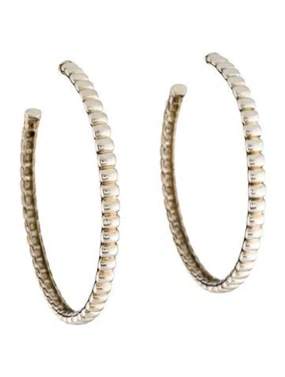 Pre-owned John Hardy Bedeg Hoop Earrings In Multi