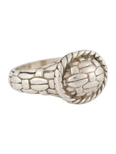 Pre-owned John Hardy Bedeg Oval Dome Cocktail Ring In Multi