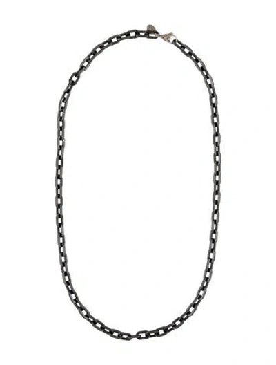Pre-owned John Hardy Black Link Necklace, 22" In Multi
