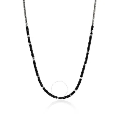 John Hardy Black Onyx Heishi Bead Necklace 24" - Nms9012321bonx24 In Silver Tone