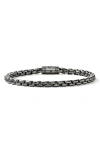 John Hardy Box Chain Bracelet, 4.8mm In Dark Silver