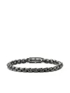 John Hardy Dark Silver Box Chain Bracelet In Silver