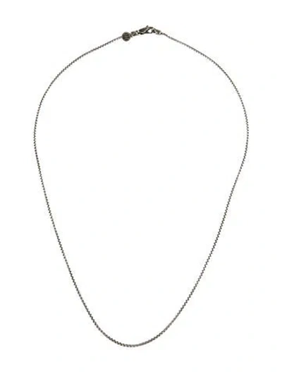 Pre-owned John Hardy Box Chain Necklace, 20" In Multi