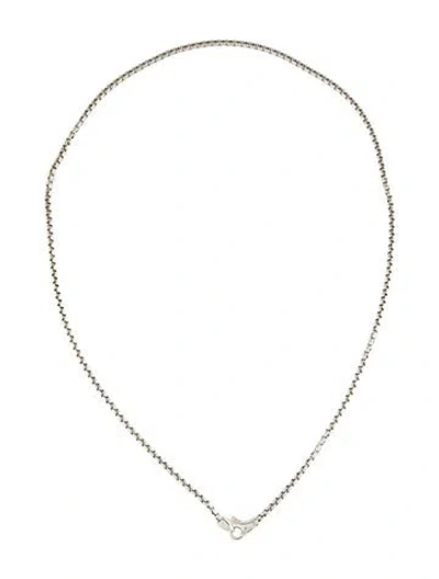 Pre-owned John Hardy Box Chain Necklace, 20" In Multi