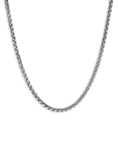 John Hardy Box Chain Necklace In Sterling Silver, 24 In Metallic