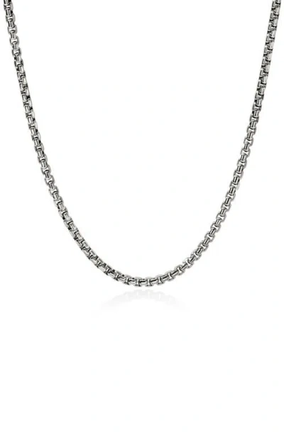 John Hardy Box Chain Necklace In Sterling Silver