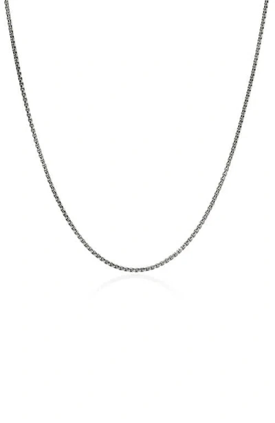 John Hardy Box Chain Necklace In Sterling Silver