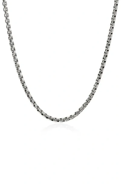 John Hardy Box Chain Necklace In Sterling Silver