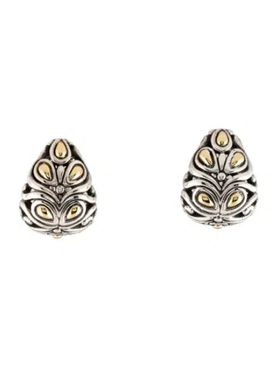 Pre-owned John Hardy Buddha Belly Earclip Earrings In Multi