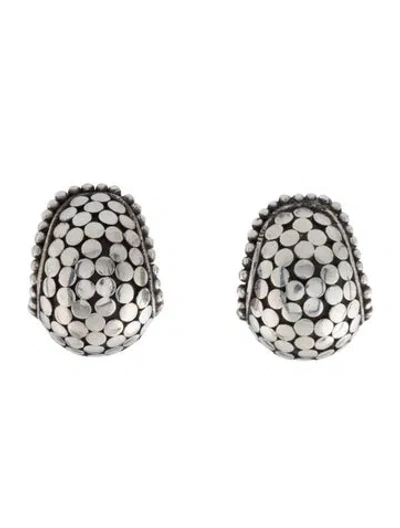 Pre-owned John Hardy Buddha Belly Earclips In Multi