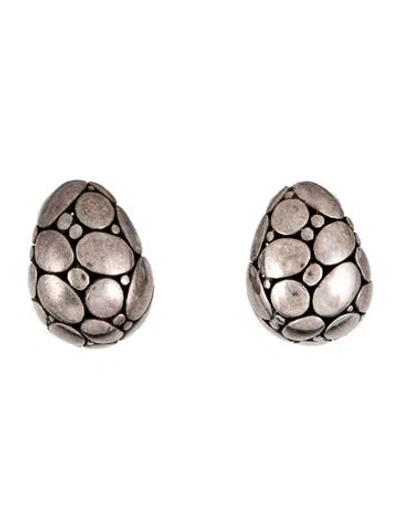 Pre-owned John Hardy Buddha Belly Kali Earclips In Multi